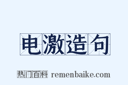 电激造句是什么意思的图片